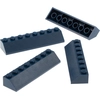 Image de 4x Lego Tuile 45° 2x8x1 bleu foncé brique inclinée 6239765 4578092 4445