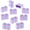 Image de 10x Lego brique de construction modifiée 1x2x1 lavande violet palissade bois profil 30136