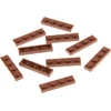 Image de 10x Lego brique de construction 1x4 plaque rouge marron moulure Star Wars 4211190 3710