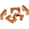 Image de 5x Lego arch brick 1x4x2 medium nougat light brown gate arch castle 6174192 6182