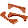 Image de 3x Lego pierre d'arc 1x8x2 orange foncé carré talon pont 6079725 40296 16577