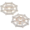 Image de 2x Lego grille plaque 2x2 blanc octogonal picots rond Star Wars 6009016 75937