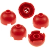 Image de 5x Lego brique ronde 2x2x1 rouge dôme capuchon avec support d'axe 4216657 553b