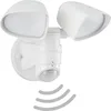 Image de TELEFUNKEN - Lampe LED d'extérieur, spot mural avec détecteur orientable, 10 Watt, 1000 lumens, 4000 Kelvin, IP44, 258x218x160mm (LxlxH), blanc