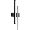 Image de Applique extérieure LED TELEFUNKEN GRAZ, 4 W, 480 lm, IP44, noir, métal-plastique, 47 x 15,5 x 4,2 cm