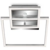 Image de Plafonnier LED TELEFUNKEN FRAME, 19,6 W, 1500 lm, IP20, chrome-alu, métal-plastique, 35,8 x 26 x 7,6 cm