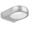 Image de Lampe d'extérieur LED Telefunken PUKA, platine LED, 4000K blanc neutre, 6,5 W, 750 lm, argent, IP44, 25000 heures, 16,5 x 14,5 x 4,5 cm