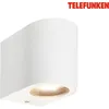 Image de Telefunken Lampe LED murale, protection contre les éclaboussures, on/off via interrupteur mural, blanc, dimensions : 8 x 7 x 9 cm