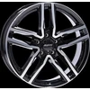 Image de jante alu 19 pouces ALUTEC Ikenu 19 "x8" 5x112 PCD ET38 66.50mm Jante noire polie à l'avant