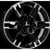 Image de jante alu 17 pouces ALUTEC Titan 17 "x7.5" 6x114.3 PCD ET39 66.10mm Jante noire polie à l'avant