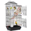 Image de Cage à oiseaux 591471, cage à oiseaux avec jouets, avec marchepieds, 46 x 35,5 x 99 cm, noir