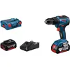 Image de Bosch Professional GSR 18V-55 06019H5200 Perceuse-visseuse sans fil 18 V 4.0 Ah Li-Ion sans balais, incl. 2ème batterie, incl. chargeur, incl. mallette (06019H5200)