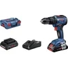 Image de Perceuse à percussion sans fil Bosch GSB 18V-55, 2 batteries ProCORE18V, chargeur rapide GAL 18V-40, 1 pièce.