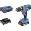 Image de Perceuse visseuse 18 V GSR 18V-21 + 2 batteries 2Ah + chargeur + coffret L-CASE - BOSCH - 06019H100A