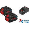 Image de Pack de 2 batteries 18V Procore 5,5Ah + chargeur rapide - BOSCH - 1600A0214C