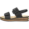 Image de Rieker Comfortabel Sandalen Plat - Zwart - Maat 37