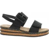 Image de Rieker Comfortabel Sandalen Plat - Zwart - Maat 39
