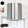 Image de Klarstein - Hotte Aspirante D'Îlot Barett Ø35cm Recirculation 558 M³/h Led Filtre À Charbon Actif