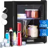 Image de Klarstein Mini Frigo de Chambre de 30L pour Snacks et Boissons, Petit Frigo Top Silencieux, Mini Bar, Petit Réfrigérateur Camping, Mini Frigo Cosmetique, Refrigerateur avec Étagères Réglables, 12-18°C