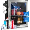 Image de Klarstein Mini Frigo de Chambre et Bureau pour Boisson, Petit Frigo Silencieux, Refrigerateur Mini Bar 33L, Petit Réfrigérateur Camping, Étagères Réglables pour le Vin, Cannette, Beer Fridge