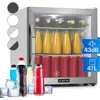Image de Klarstein Mini Frigo de Chambre et Bureau pour Boisson, Petit Frigo Silencieux, Refrigerateur Mini Bar 47L, Petit Réfrigérateur Camping, Étagères Réglables, Ondulés pour le Vin, Cannette, Beer Fridge