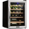 Image de Klarstein Cave a Vin, Réfrigérateur à Vin avec Porte en Verre, Cave à Vin de Vieillissement, Zone Unique, Prosecco, Bière, Ecran Tactile, Réfrigérateur Bar, Frigo, Protection UV, 4-18°C, 19 Bouteilles