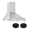 Image de Montblanc Hotte Aspirante + 2 Filtres Recyclage D'Air 610m³/h - Gris
