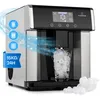 Image de Klarstein - Eiszeit Machine À Glaçons 10 À 15kg /24h 3 Tailles De Cubes - Inox Arg