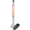 Image de Klarstein Chauffage Electrique à Infrarouge, Chauffage de Jardin de 2000W, Chauffage Interieur et Exterieur Terrasse IP44, Securisé, Oscillation, Télécommande, Chauffage d'Appoint Sans CO2