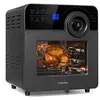 Image de KLARSTEIN AeroVital Cube Chef - Friteuse sans huile, Air fryer, 1700 W, technologie DuoHeating, volume de 14L, 16 programmes, écran tactile, durée: environ 10h, thermostat: 50-220 °C, Inox, Noir en occasion ou reconditionné