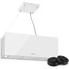 Image de Klarstein - Kronleuchter Xl Hotte Îlot Aspirante 90cm 590m³/h Led Classe A Blanc