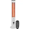 Image de Klarstein Chauffage Electrique À Infrarouge, Chauffage De Jardin De 1200w, Chauffage Exterieur Terrasse Ip65, Protection Basculement, Télécommande, Chauffage D'Appoint Sans Co2