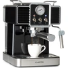 Image de Klarstein Gusto Classico Machine à expresso, 1350 watt, 20 bars de pression, Réservoir d'eau : 1,5 litre, Machine à café, avec buse latérale à mousser le lait, décompression automatique, Cafetière, noir