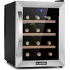 Image de Klarstein Cave a Vin, Réfrigérateur à Vin sur Pieds avec Porte en Verre, Cave à Vin de Vieillissement, Prosecco, Bière, Ecran Tactile, Réfrigérateur Bar, Frigo, Protection UV, 11-18°C, 6 Bouteilles