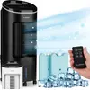 Image de Klarstein Rafraichisseur d'Air Mobile 4 en 1, Refroidisseur d'Air par Evaporation, Mode Nuit, Humidificateur, Ventilateur, Climatiseur Mobile Sans Évacuation et Silencieux, 65W, Débit d'Air 330m³/h