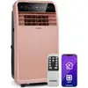 Image de Klarstein Metrobreeze New York Smart 12k Climatiseur Mobile - 12,000 BTU, 35-59 m², WiFi & Alexa, Ventilateur & Déshumidificateur, Silencieux, Classe A, Télécommande, Minuterie, Mode Veille, Or Rose