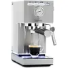 Image de Klarstein Pausa Machine à café expresso, porte-filtre de 1350 W, machine à expresso avec 7-9 bars de pression, machine à café avec porte-filtre et réservoir d'eau de 1,4 l, en acier inoxydable, argenté