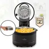 Image de Klarstein Friteuse Sans Huile avec Fonction Vapeur, Friteuse Air Chaud Air Fryer XL 1250W, Mini Friteuse Electrique Sans Huile, Airfryer 5L, Tactile, Minuterie, Température Réglable, 6 Programmes