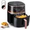 Image de Klarstein Friteuse Sans Huile avec Fonction Vapeur, Friteuse Air Chaud Air Fryer XL 1500W, Mini Friteuse Electrique Sans Huile, Airfryer 7.5L, Tactile, Minuterie, Température Réglable, 16 Programmes