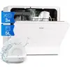 Image de Klarstein Mini Lave Vaisselle de 5 Couvert, Lave-vaisselles Silencieux, 6 Programmes de Lavage, Petit Lave-vaisselle de Table, Lave vaisselle Portable, Facile à Installer pour la Maison et Bureau