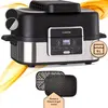 Image de Klarstein Friteuse Sans Huile avec Fonction Vapeur, Friteuse Air Chaud Air Fryer XL 1500W, Mini Friteuse Electrique Sans Huile, Airfryer 5L, Tactile, Minuterie, Température Réglable, 5 Programmes