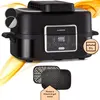 Image de Klarstein Friteuse Sans Huile avec Fonction Vapeur, Friteuse Air Chaud Air Fryer XL 1500W, Mini Friteuse Electrique Sans Huile, Airfryer 5L, Minuterie, Température Réglable, 5 Programmes de Cuisson