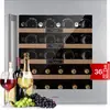 Image de Klarstein Cave a Vin Encastrable, Réfrigérateur à Vin, Porte en Verre, Cave à Vin Vieillissement, Zone Unique, Prosecco, Ecran Tactile, Réfrigérateur Bar, Frigo, Protection UV, 5-20°C, 36 Bouteilles