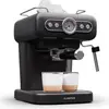 Image de Klarstein machine à expresso porte-filtre avec mousseur à lait, mini machine à expresso rétro 1,2 L avec porte-filtre, petite machine à café 950 W, machine à café en acier inoxydable pour cappuccino, latte et macchiato