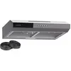 Image de Klarstein Contempo 60 Hotte Aspirante, 60cm Hotte Cuisine avec Éclairage LED, 200 m³/h, Filtres à Charbon Actif, Compacte & Moderne, Argent, Hotte à Tiroir