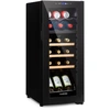 Image de Klarstein caves à vin 18 bouteilles en pose libre - range-bouteille avec 2 zones de refroidissement, compresseur économique - porte-bouteille idéal pour une conservation optimale