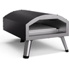 Image de Klarstein LaFiamma Four à Pizza Électrique 2200W - Double Chauffage, Température Jusqu'à 450°C, Pierre à Pizza Incluse, Acier Inoxydable, Utilisation Extérieure, Cuisson Rapide 90-120s