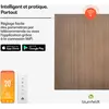 Image de Blumfeldt radiateur infrarouge mural 350 W   IP44, WiFi & télécommande, thermostat intégré, détection de fenêtre ouverte, design métal, pour salle de bain, efficacité énergétique 99%, 0-37°C