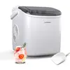 Image de Klarstein Machine à Glaçons - 12kg/24h, 2 Tailles, 1.3L Réservoir, LED Indicateurs, Couvercle Transparent, Portable, Machine pour Glaçons, Idéale pour Fêtes/Garden