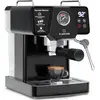 Image de Klarstein Libeica machine à café en grains   19 bars, 1350 W, acier inoxydable, buse vapeur, réservoir 1,8 L, panneau tactile, pour expresso & café en poudre, design élégant